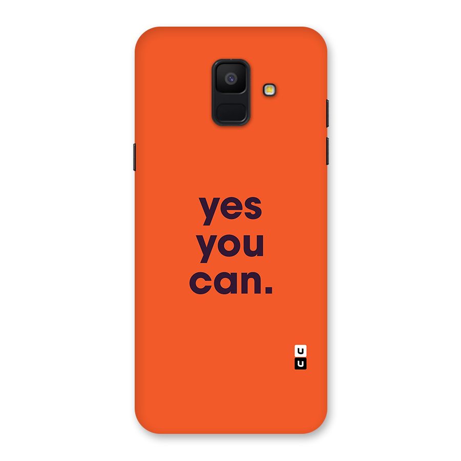 Yes You Can Minimal Typography Back Case for Galaxy A6 (2018)
