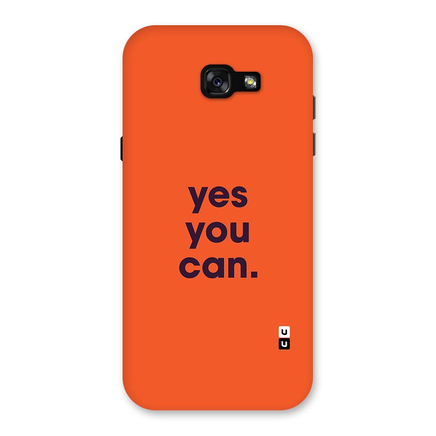 Yes You Can Minimal Typography Back Case for Galaxy A7 (2017)