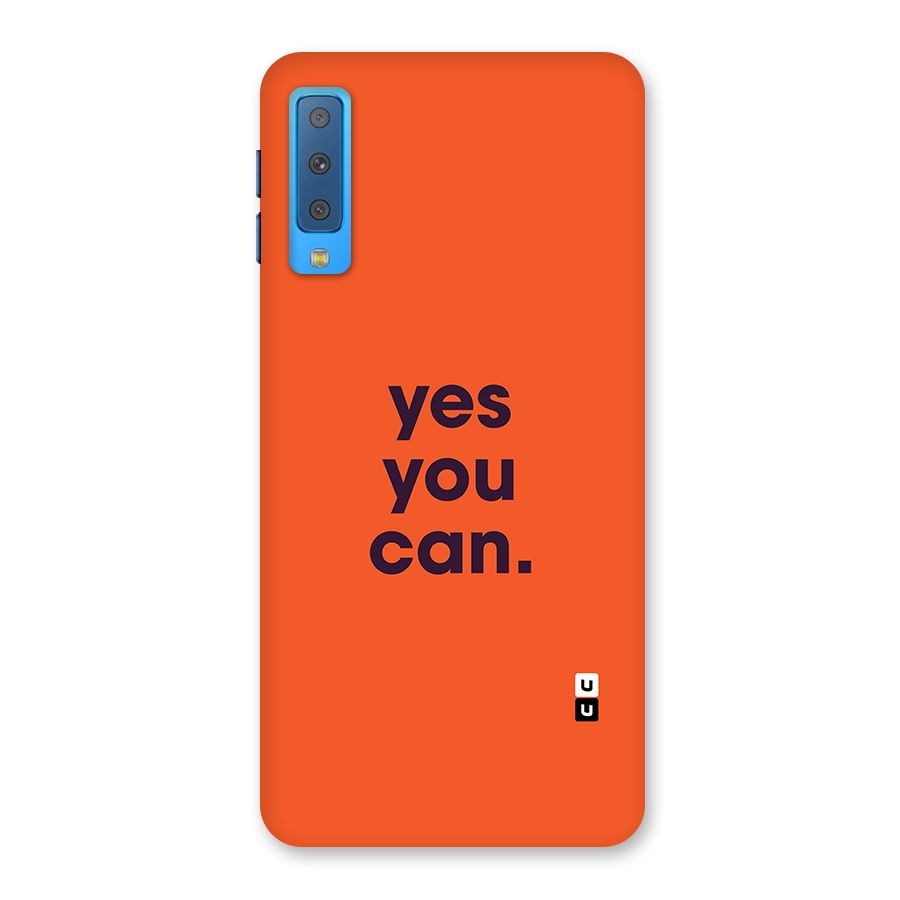 Yes You Can Minimal Typography Back Case for Galaxy A7 (2018)