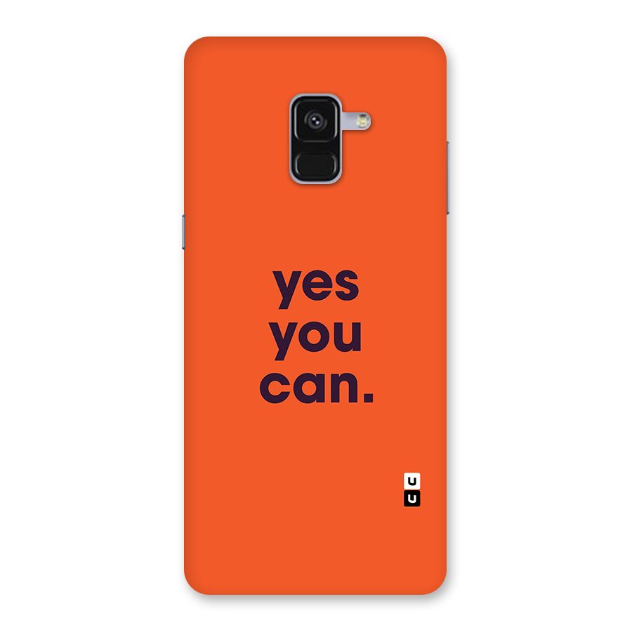 Yes You Can Minimal Typography Back Case for Galaxy A8 Plus