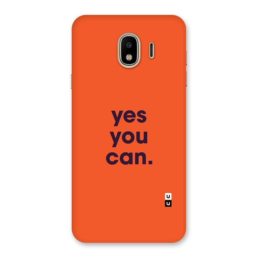 Yes You Can Minimal Typography Back Case for Galaxy J4