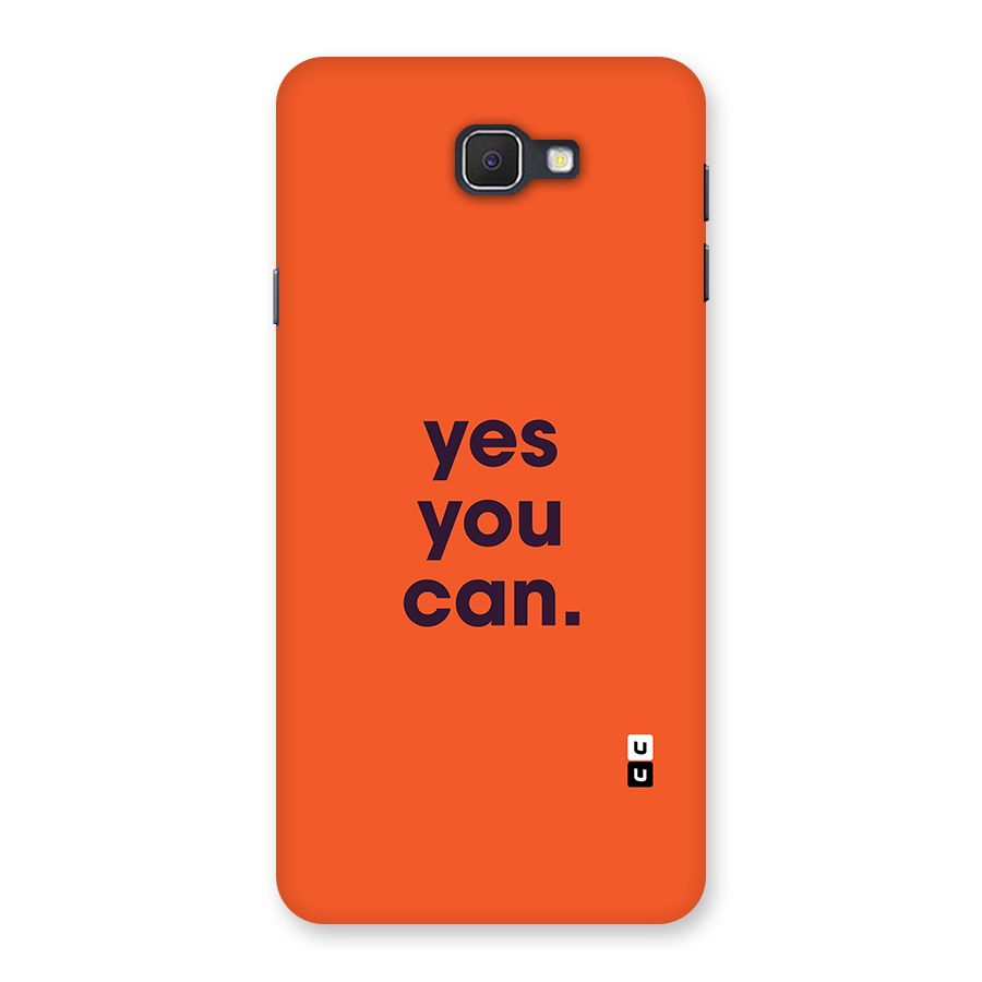 Yes You Can Minimal Typography Back Case for Galaxy J7 Prime