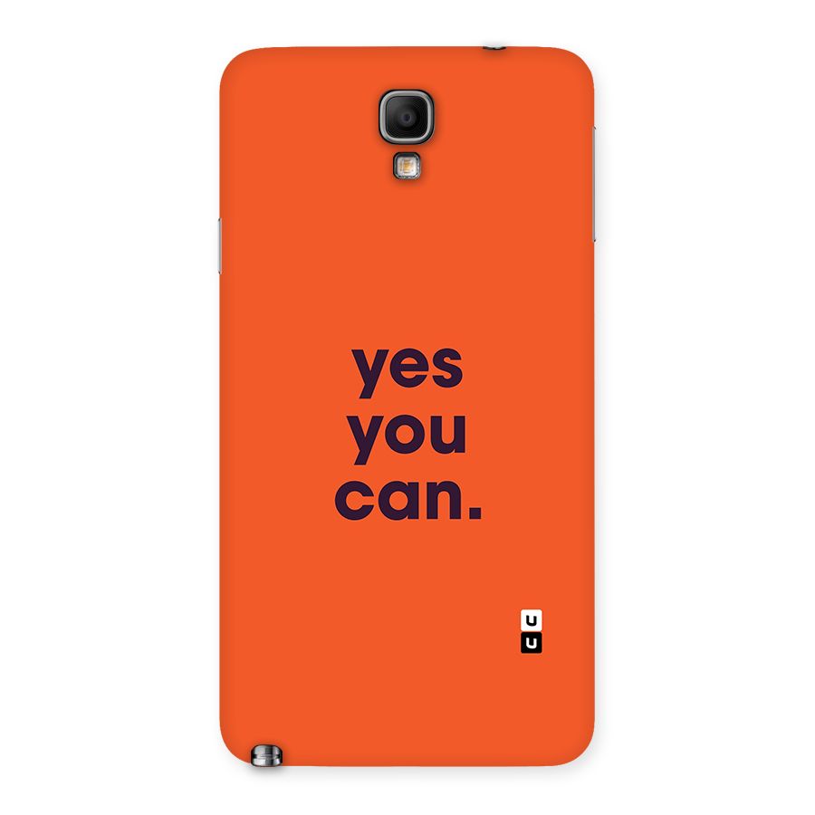 Yes You Can Minimal Typography Back Case for Galaxy Note 3 Neo