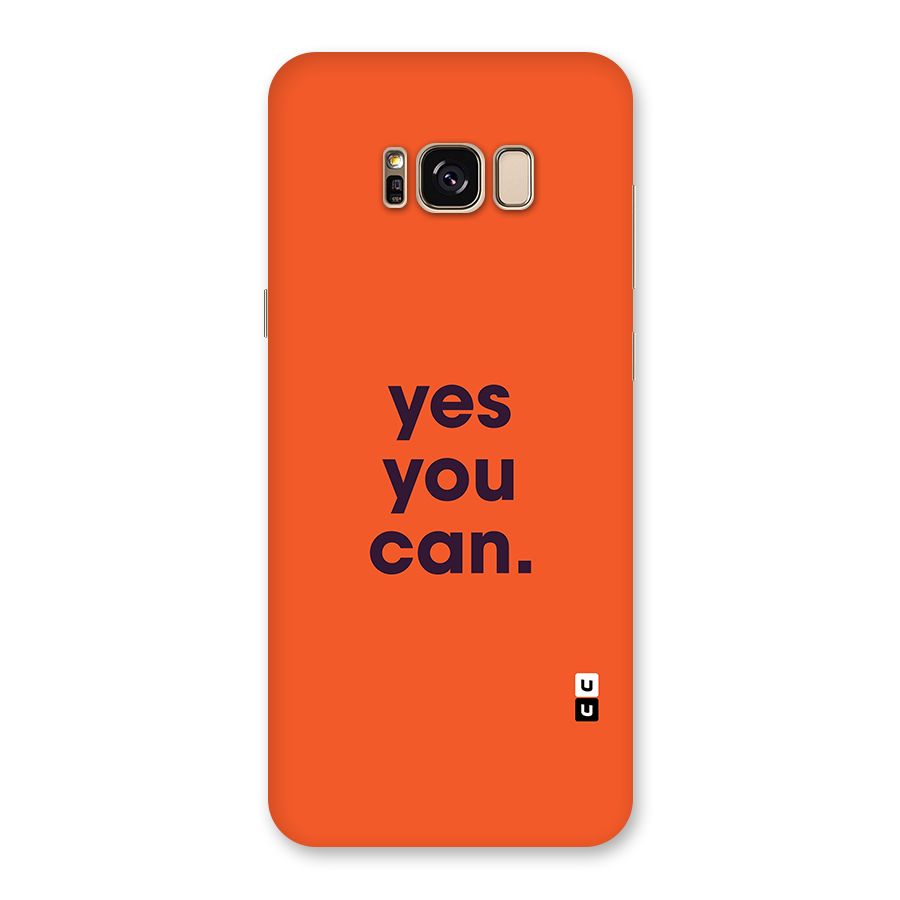 Yes You Can Minimal Typography Back Case for Galaxy S8 Plus
