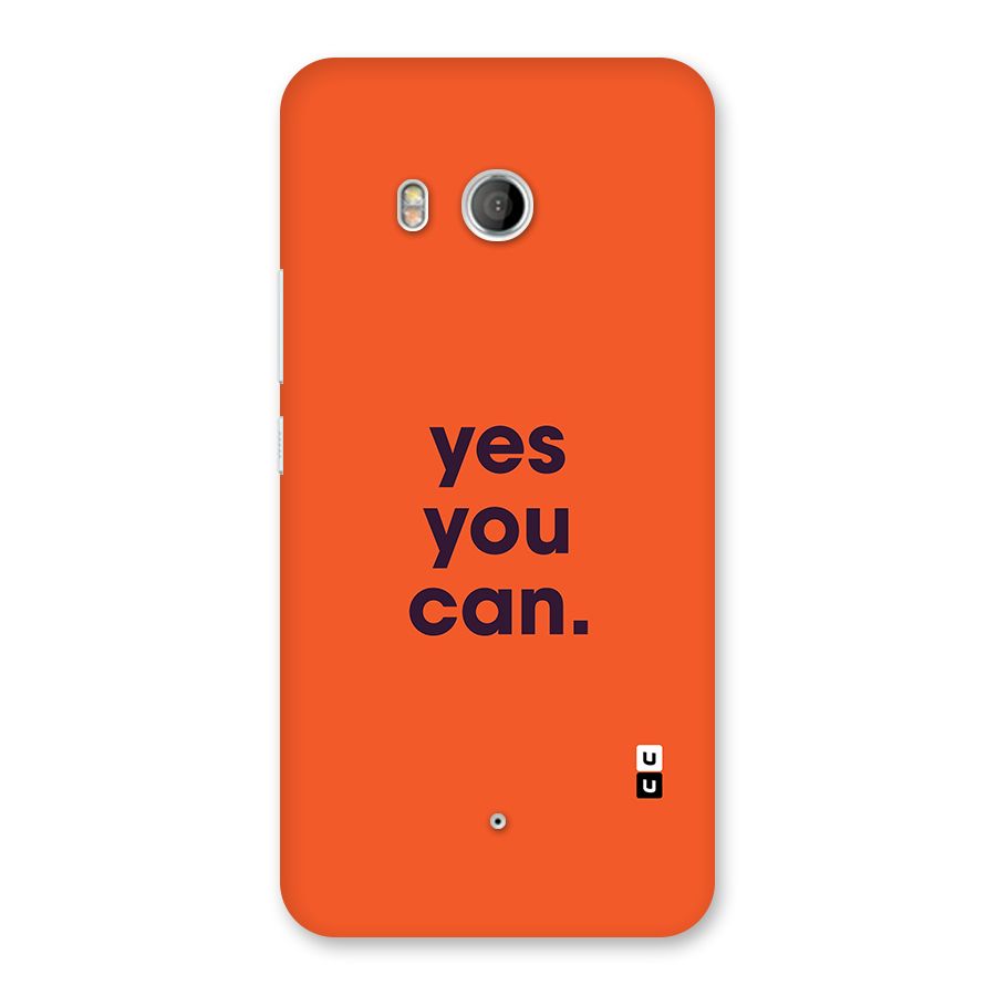 Yes You Can Minimal Typography Back Case for HTC U11