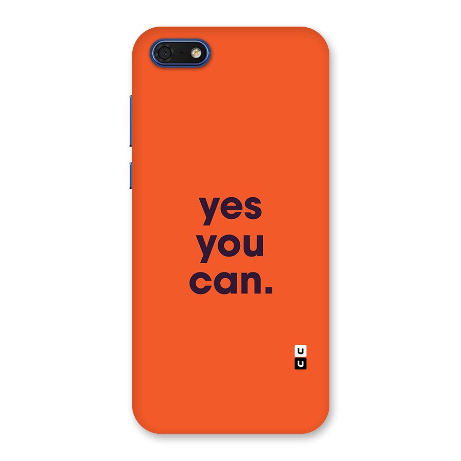 Yes You Can Minimal Typography Back Case for Honor 7s