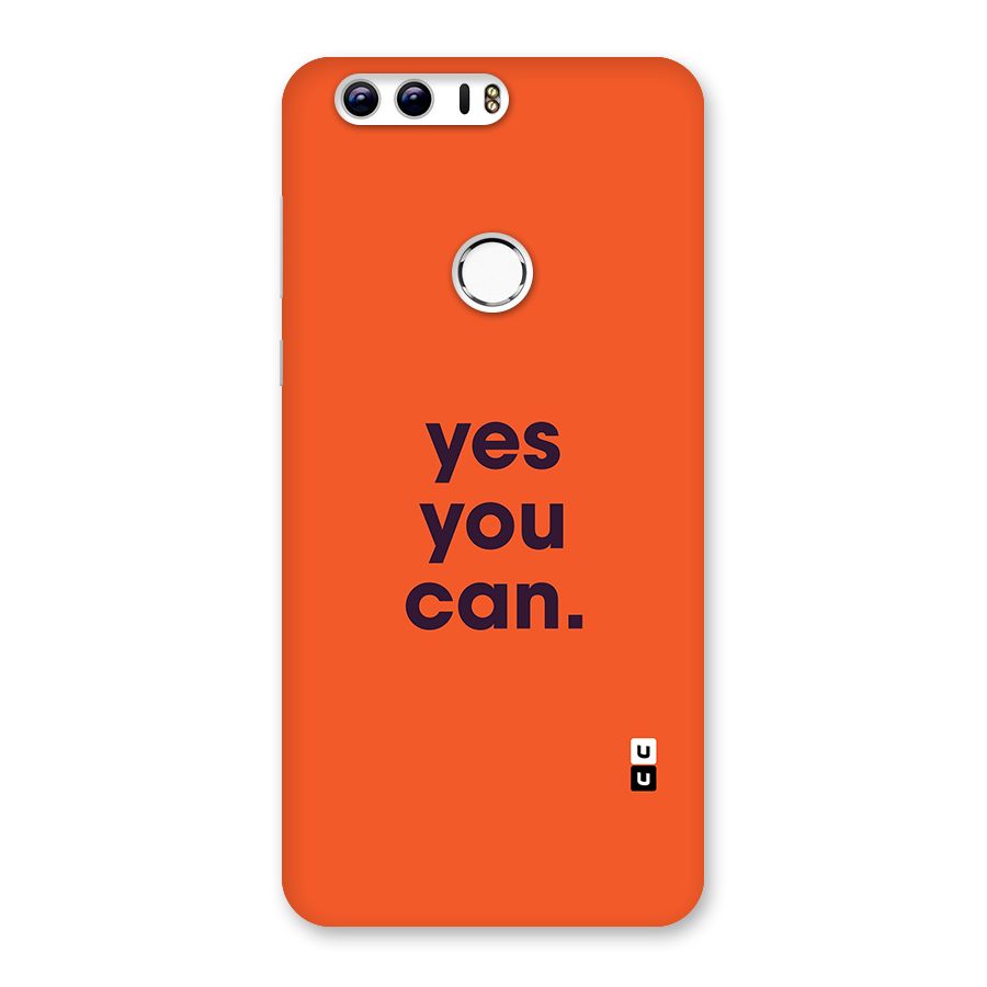 Yes You Can Minimal Typography Back Case for Honor 8