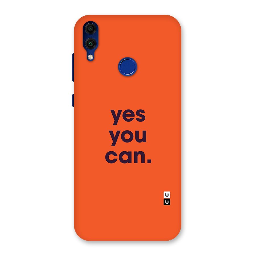 Yes You Can Minimal Typography Back Case for Honor 8C
