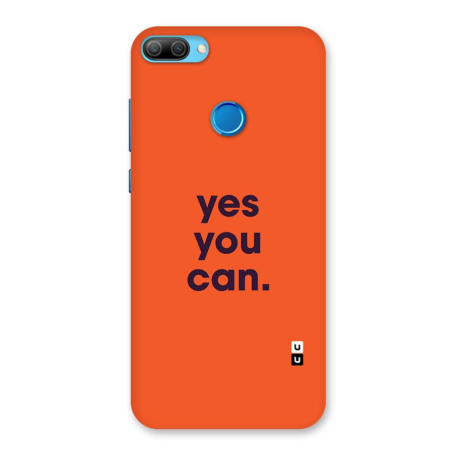 Yes You Can Minimal Typography Back Case for Honor 9N