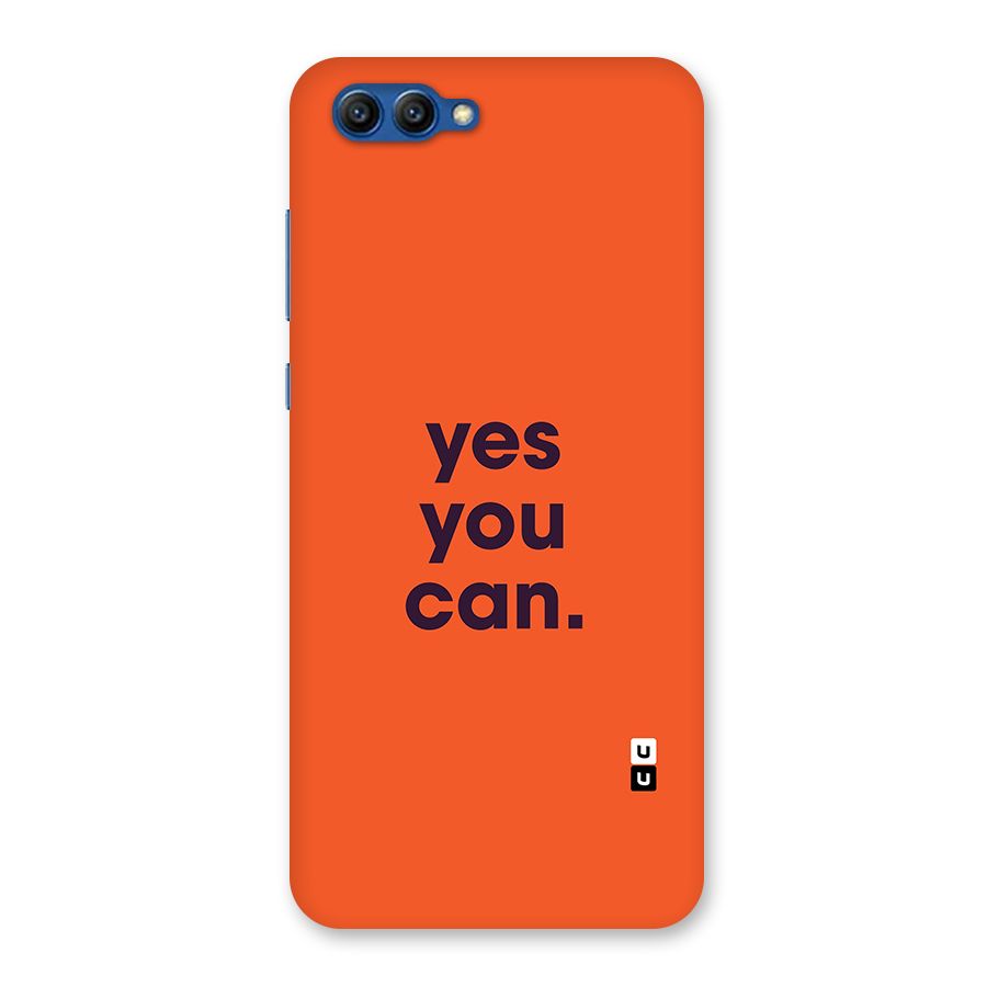 Yes You Can Minimal Typography Back Case for Honor View 10