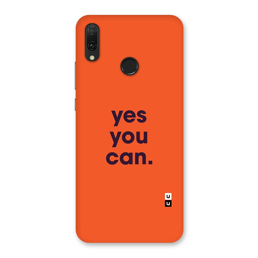 Yes You Can Minimal Typography Back Case for Huawei Y9 (2019)