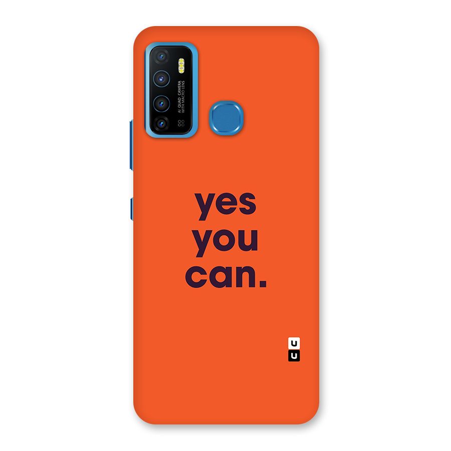 Yes You Can Minimal Typography Back Case for Infinix Hot 9
