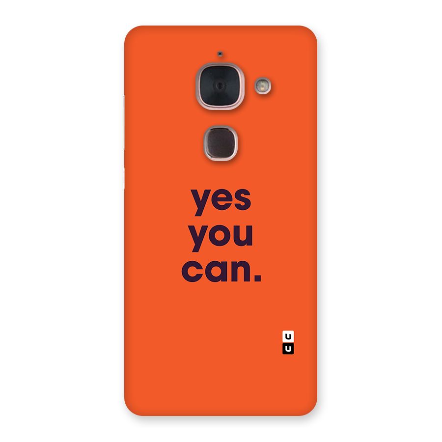 Yes You Can Minimal Typography Back Case for Le Max 2