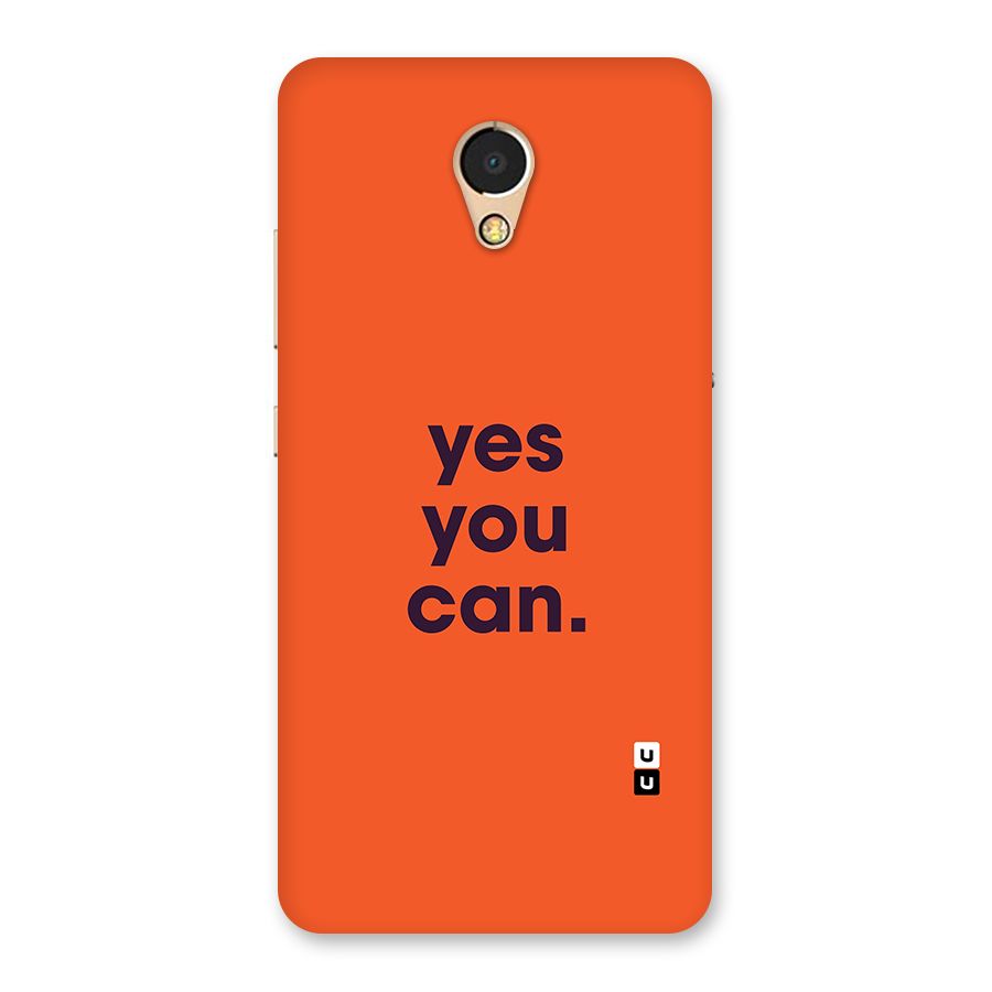Yes You Can Minimal Typography Back Case for Lenovo P2