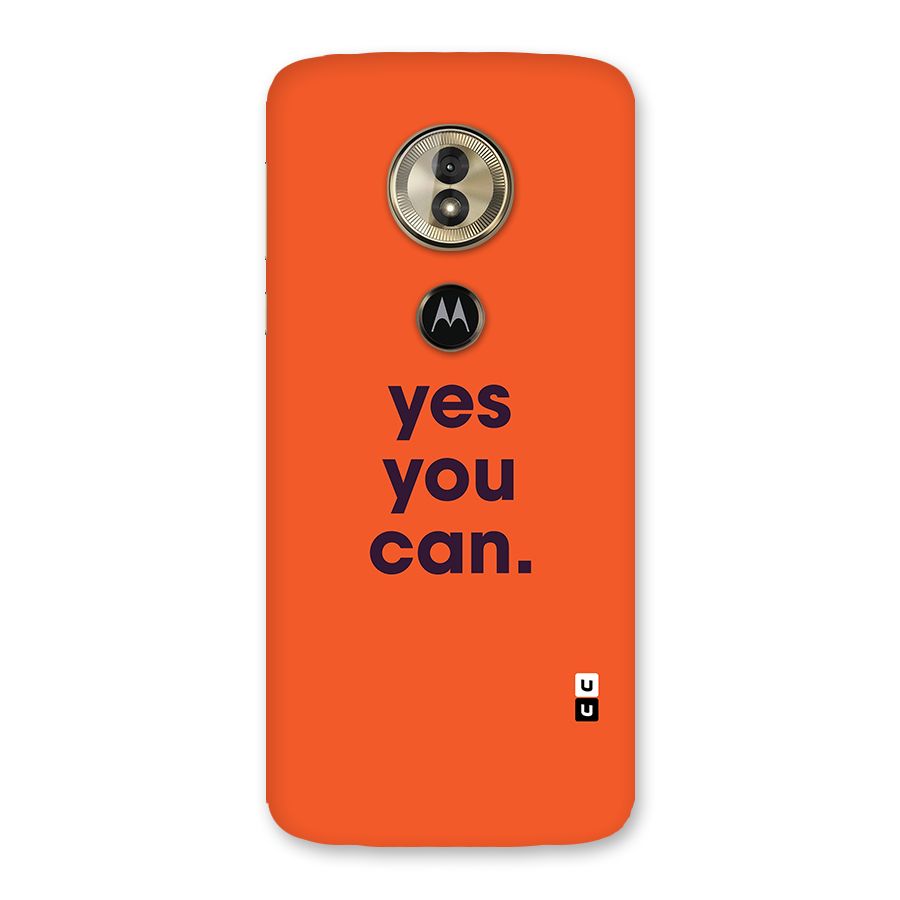 Yes You Can Minimal Typography Back Case for Moto G6 Play