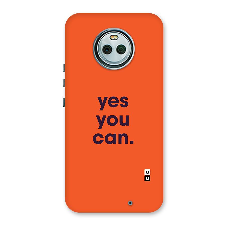 Yes You Can Minimal Typography Back Case for Moto X4