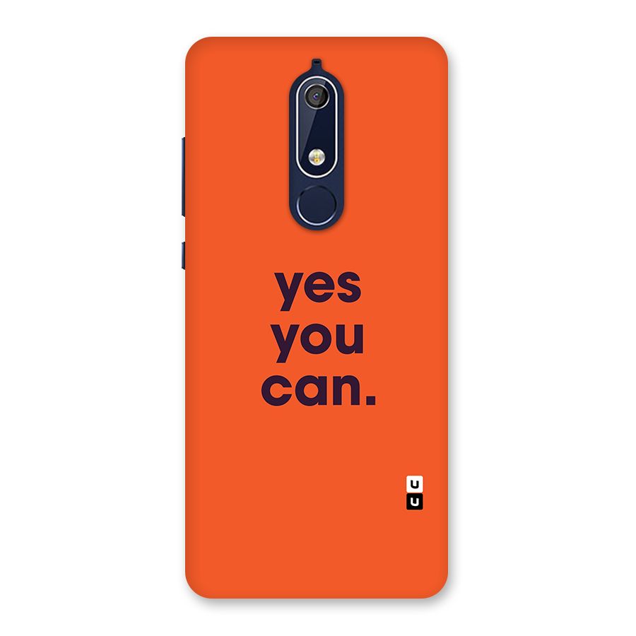Yes You Can Minimal Typography Back Case for Nokia 5.1