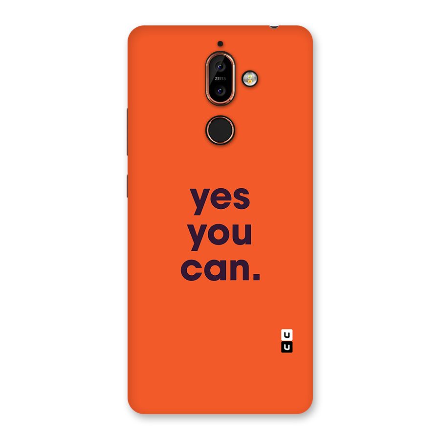 Yes You Can Minimal Typography Back Case for Nokia 7 Plus
