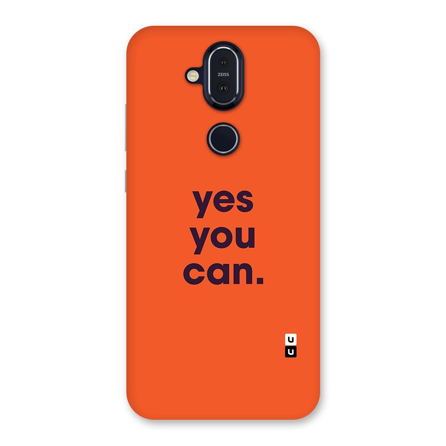 Yes You Can Minimal Typography Back Case for Nokia 8.1