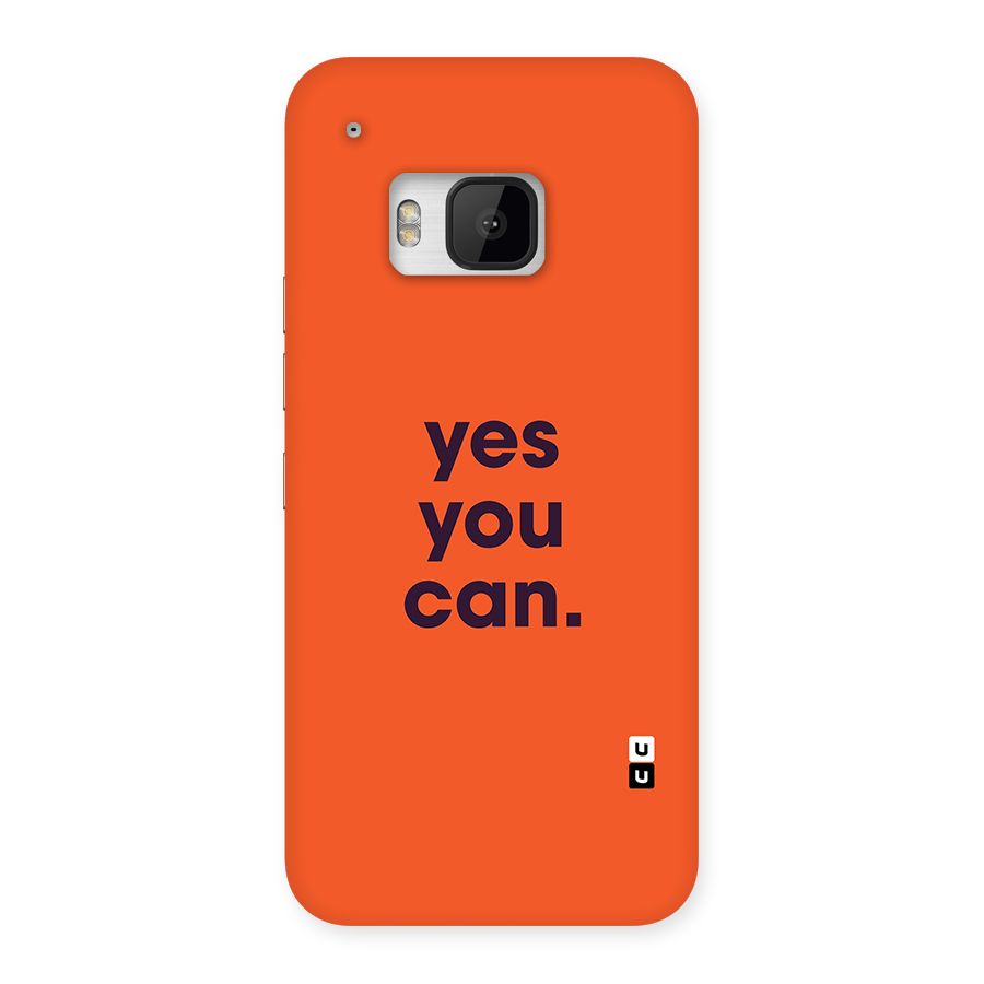 Yes You Can Minimal Typography Back Case for One M9