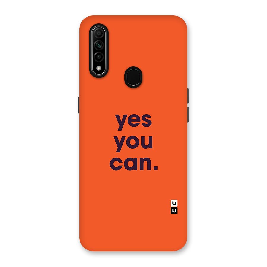 Yes You Can Minimal Typography Back Case for Oppo A31