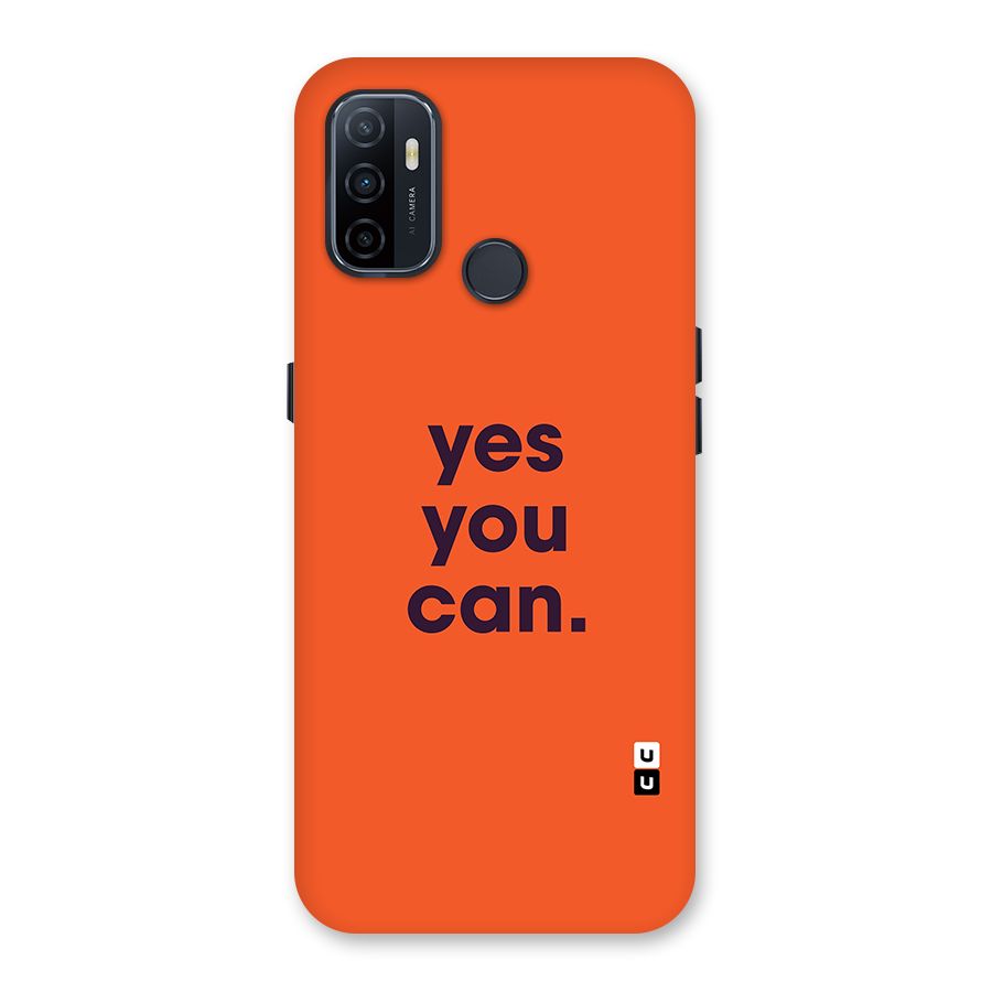 Yes You Can Minimal Typography Back Case for Oppo A32