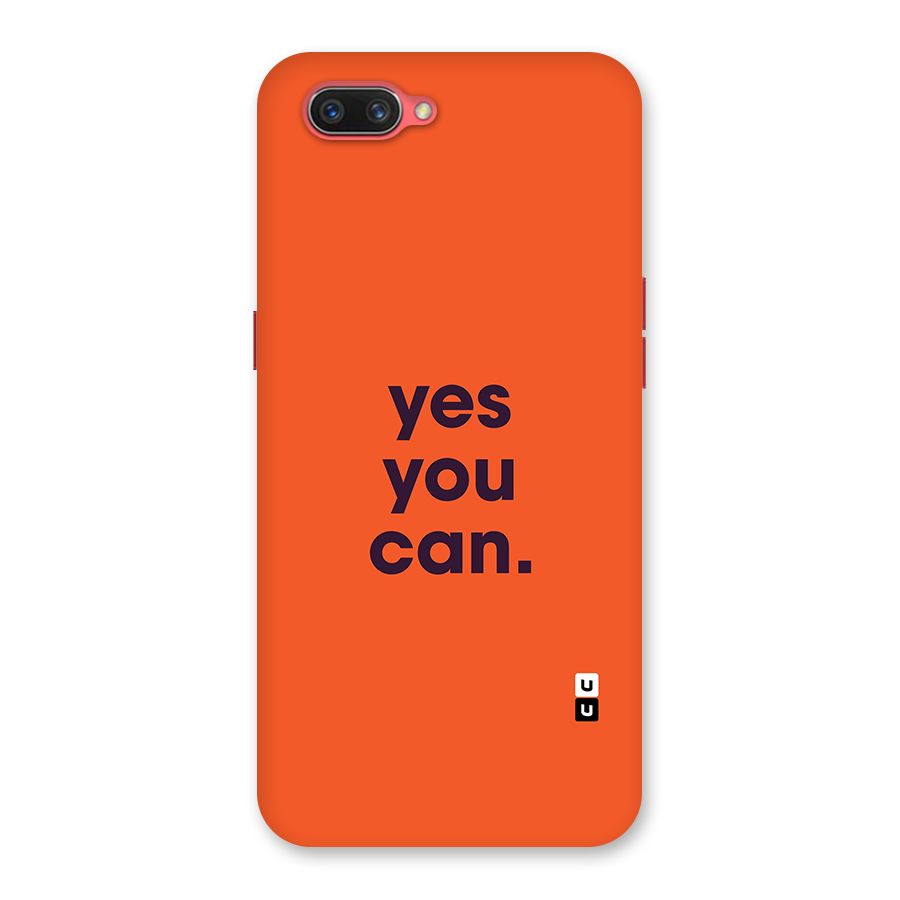 Yes You Can Minimal Typography Back Case for Oppo A3s