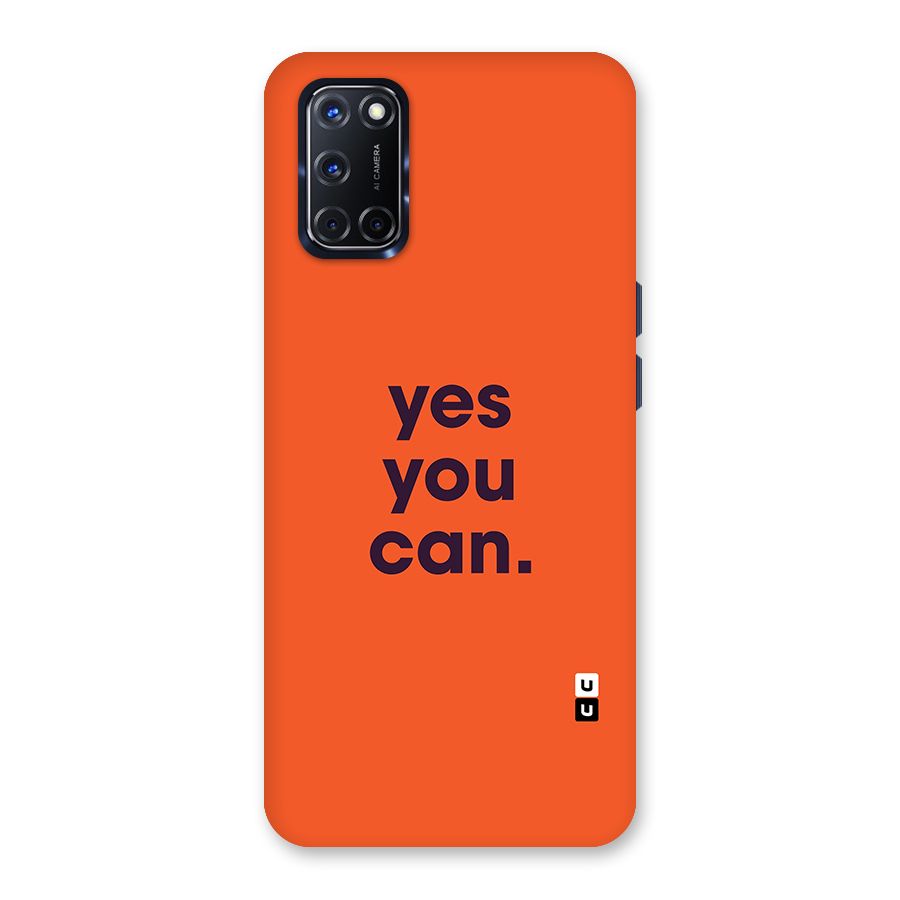 Yes You Can Minimal Typography Back Case for Oppo A52