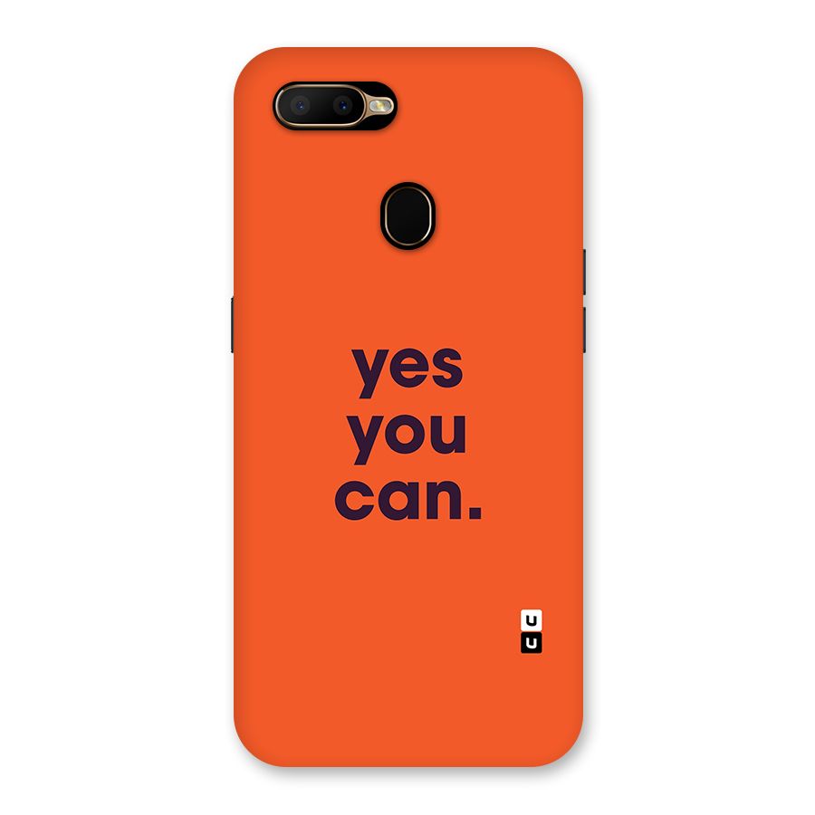 Yes You Can Minimal Typography Back Case for Oppo A5s