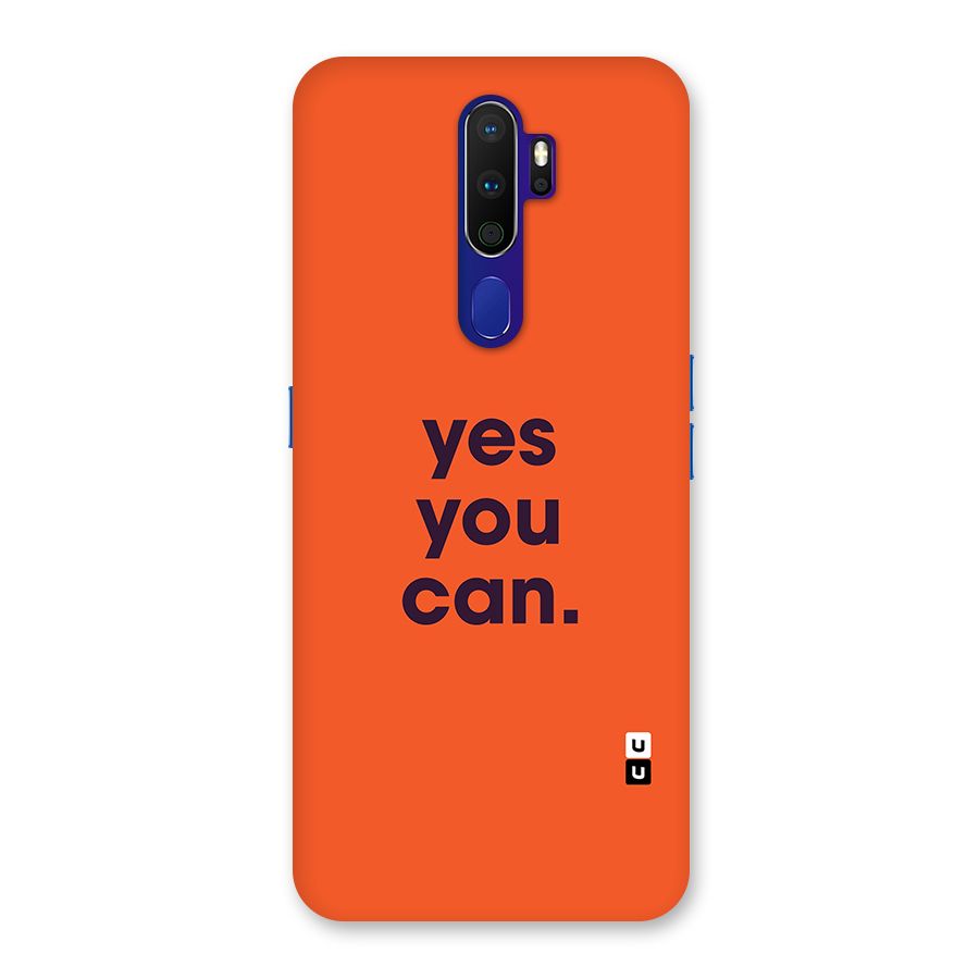 Yes You Can Minimal Typography Back Case for Oppo A9 (2020)