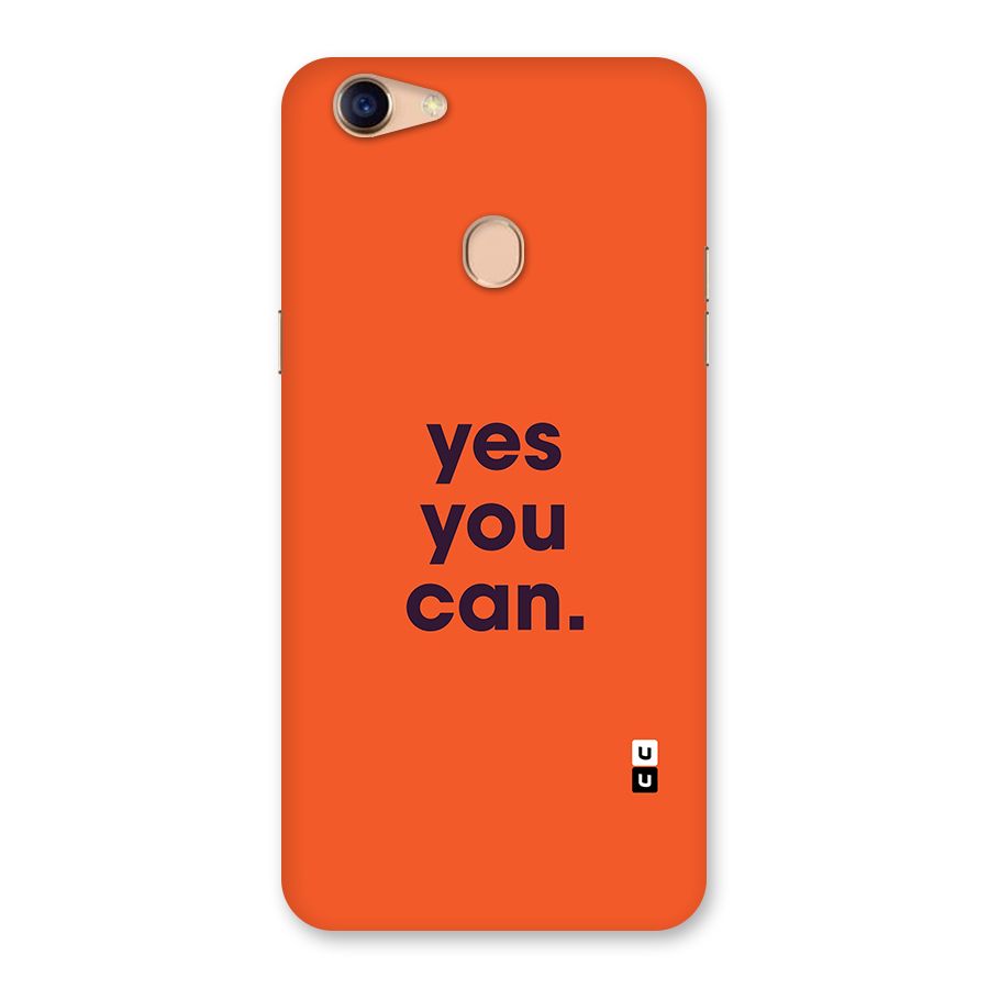 Yes You Can Minimal Typography Back Case for Oppo F5 Youth