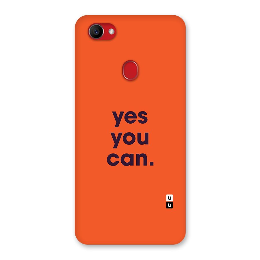 Yes You Can Minimal Typography Back Case for Oppo F7