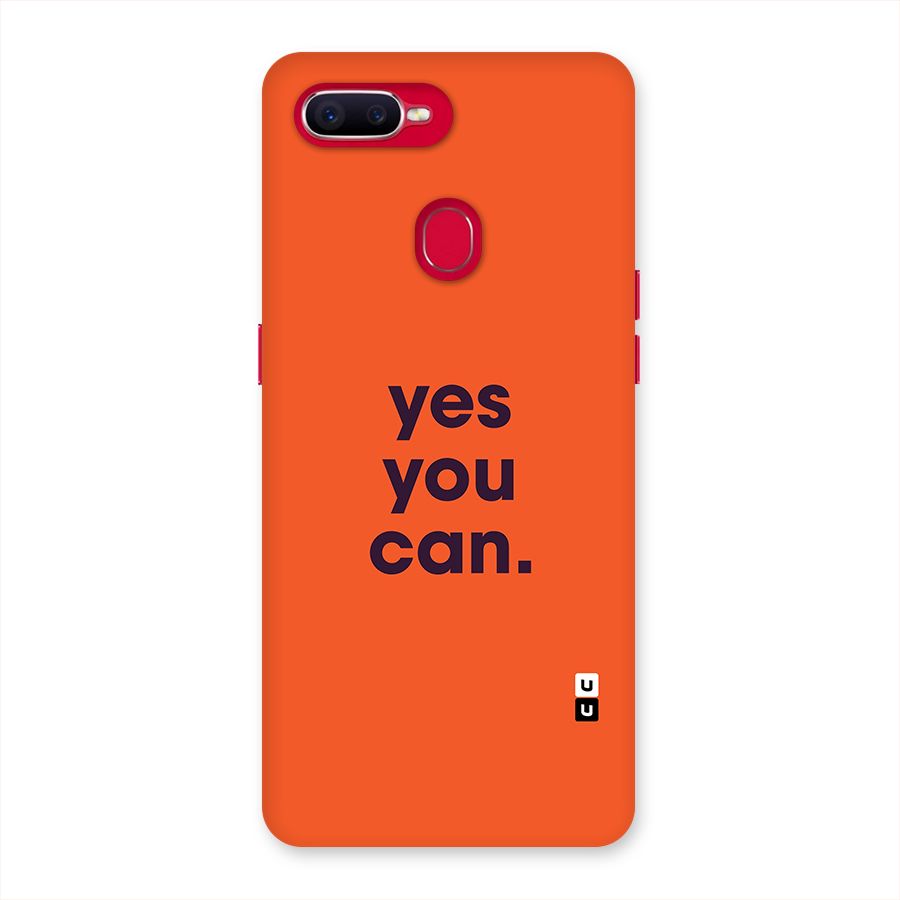 Yes You Can Minimal Typography Back Case for Oppo F9 Pro