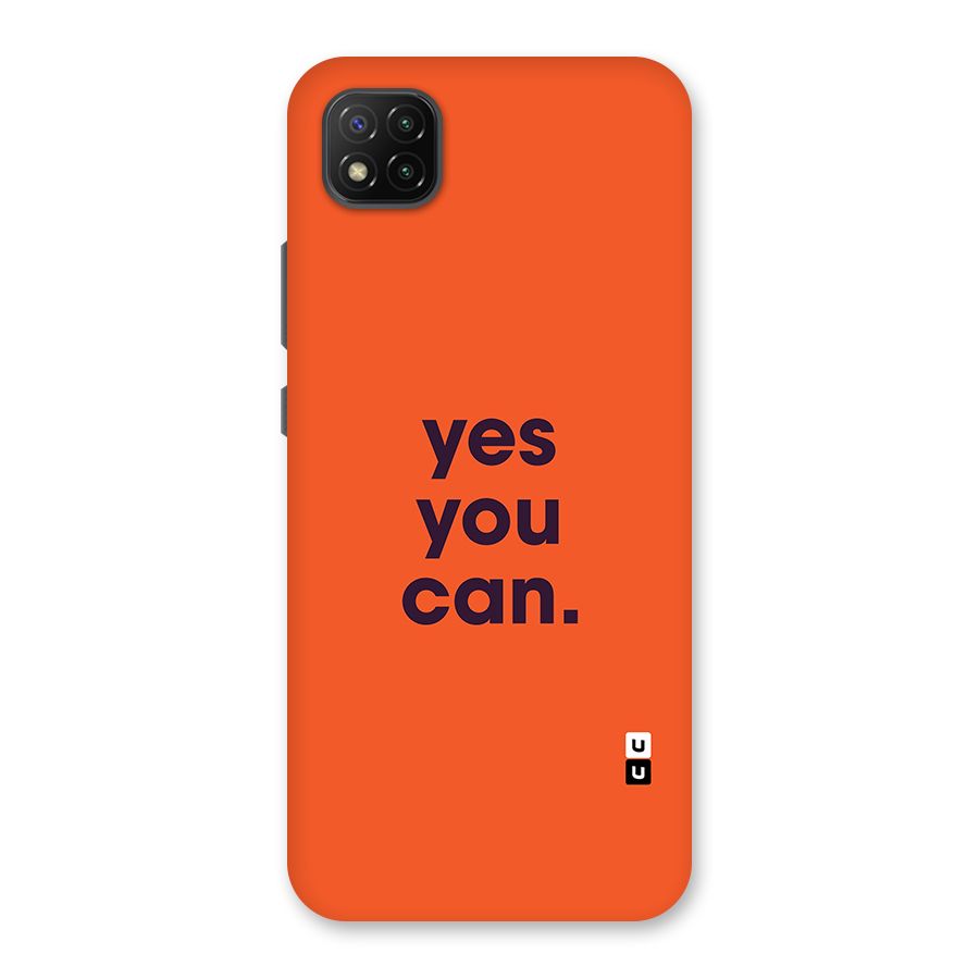 Yes You Can Minimal Typography Back Case for Poco C3