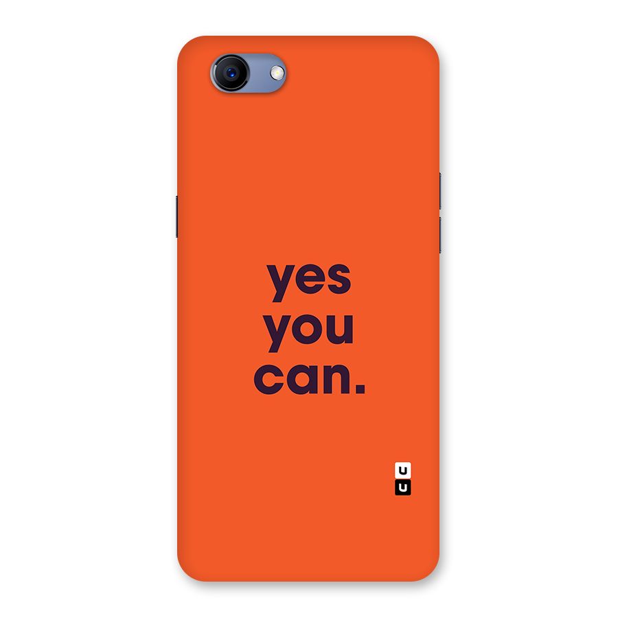Yes You Can Minimal Typography Back Case for Realme 1