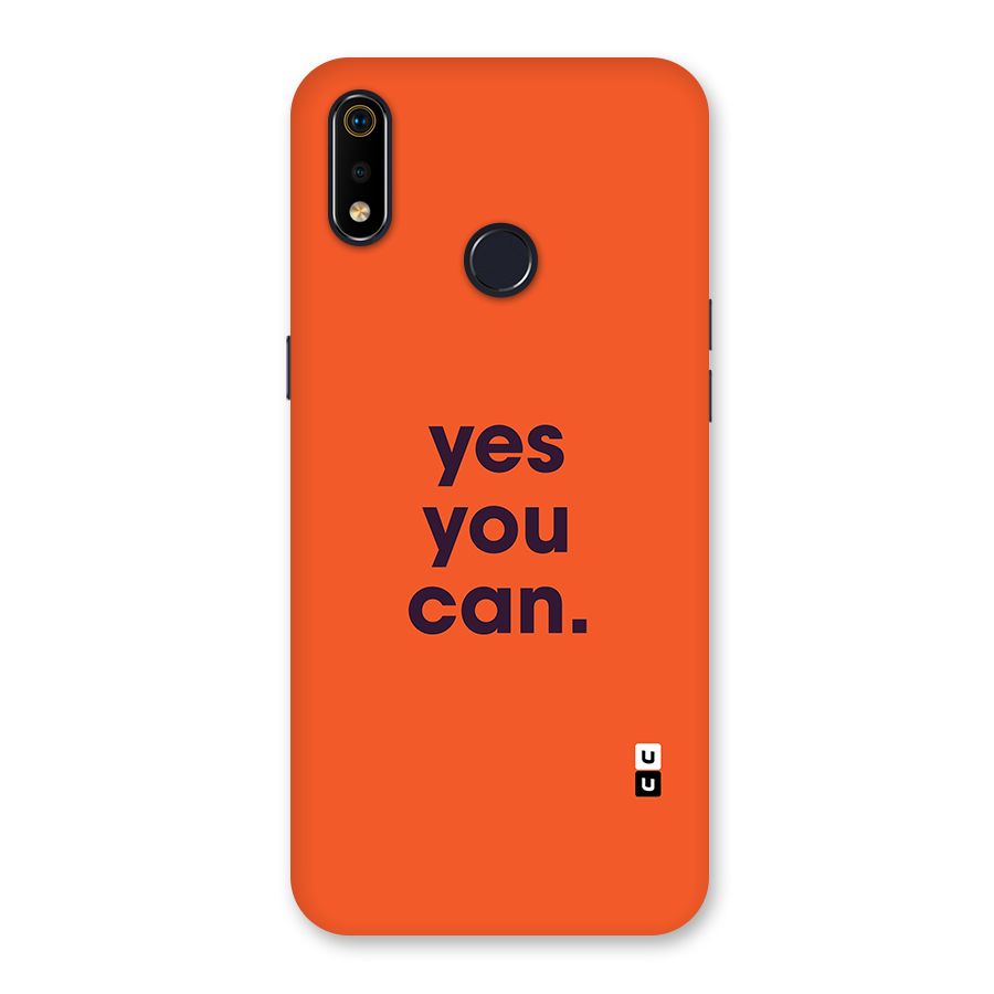 Yes You Can Minimal Typography Back Case for Realme 3i