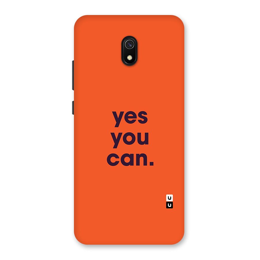 Yes You Can Minimal Typography Back Case for Redmi 8A