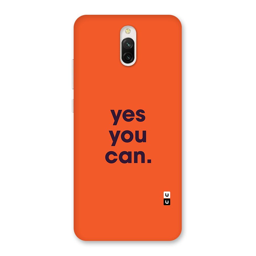 Yes You Can Minimal Typography Back Case for Redmi 8A Dual