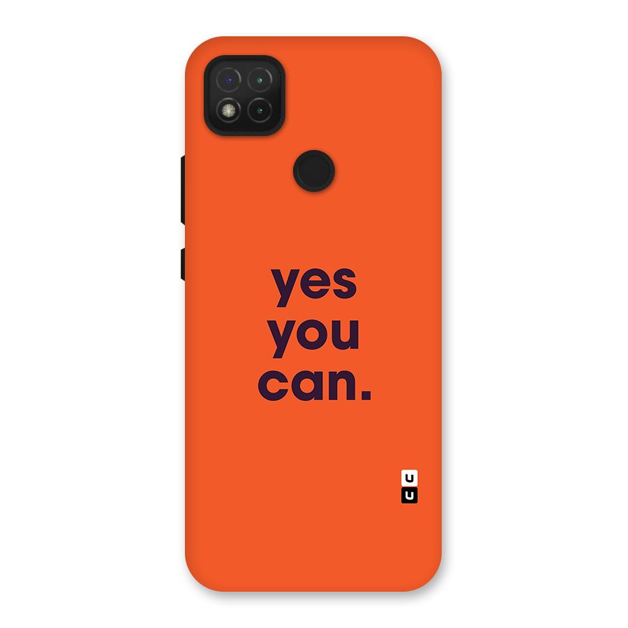 Yes You Can Minimal Typography Back Case for Redmi 9C