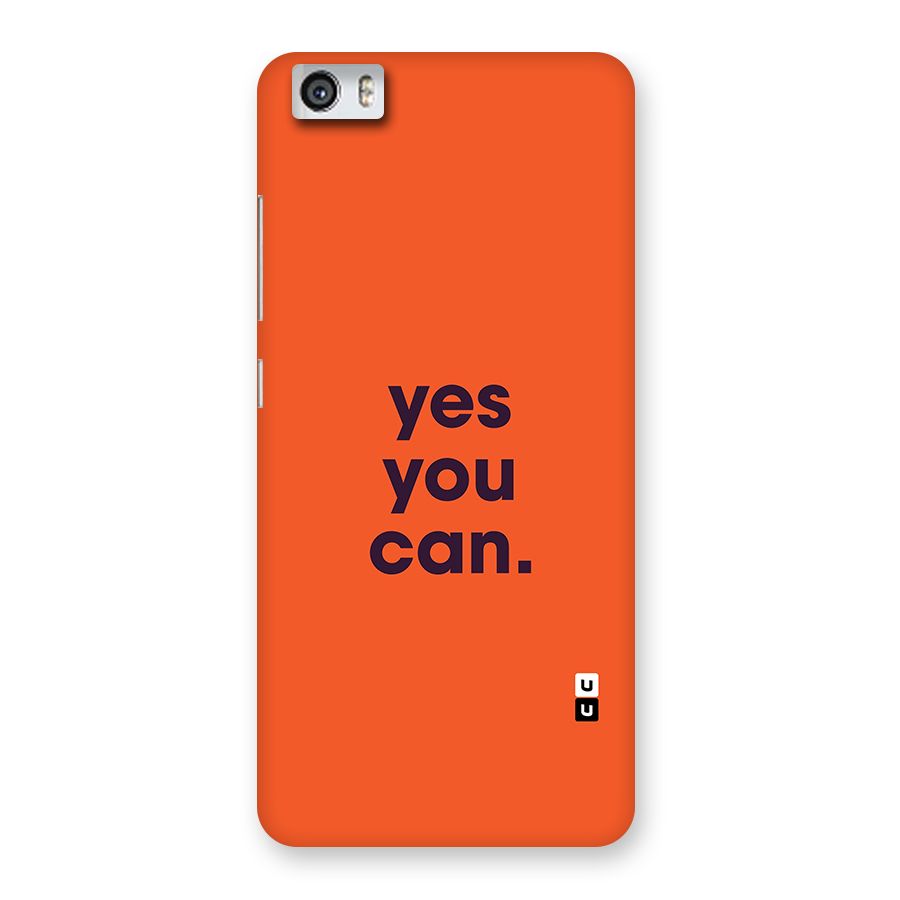 Yes You Can Minimal Typography Back Case for Redmi Mi 5