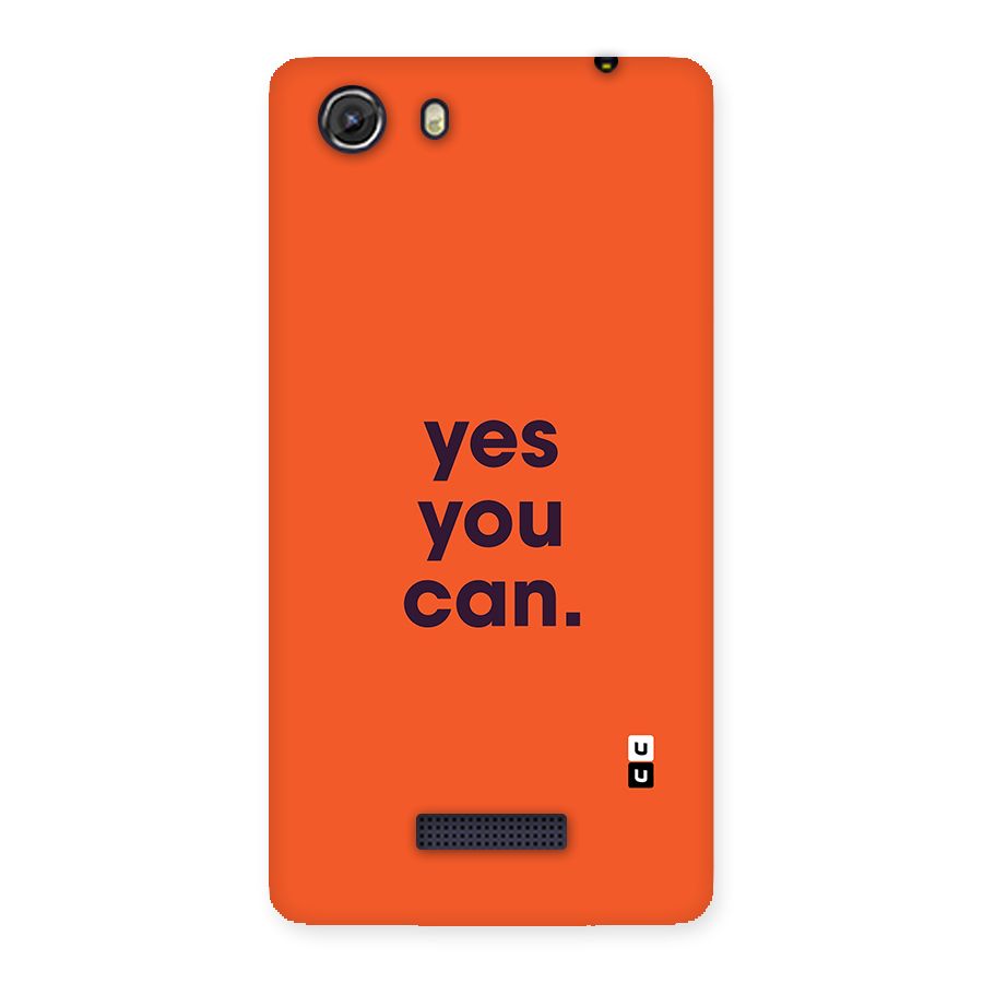 Yes You Can Minimal Typography Back Case for Unite 3