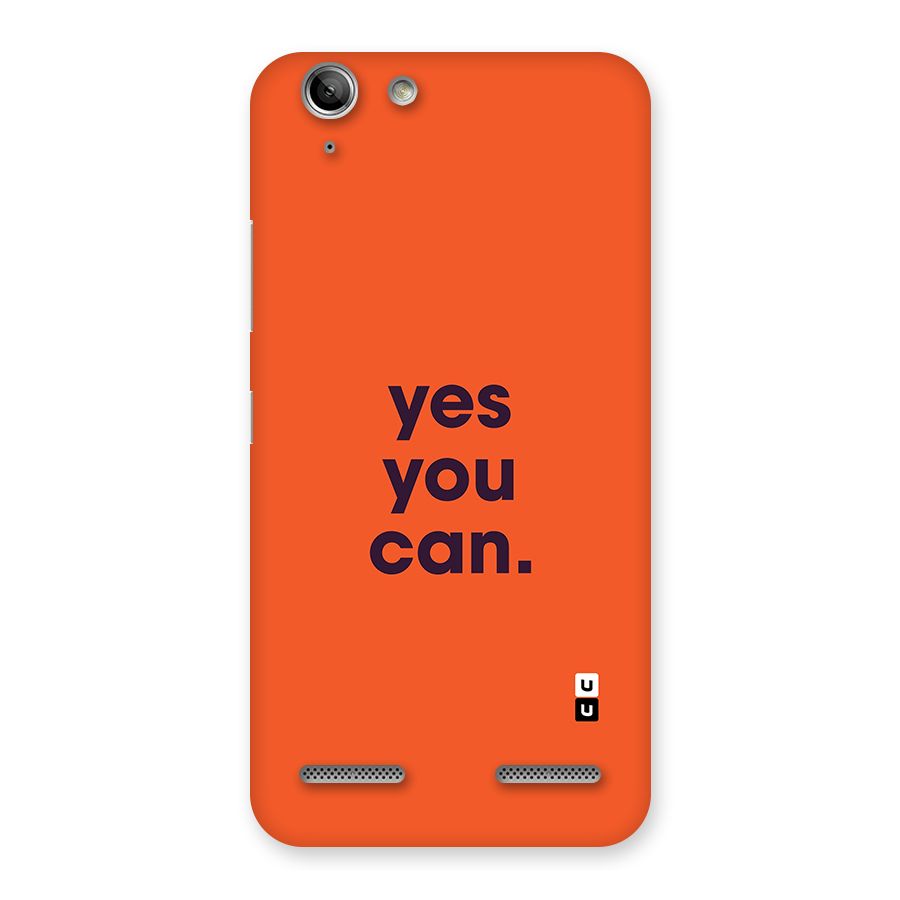 Yes You Can Minimal Typography Back Case for Vibe K5 Plus