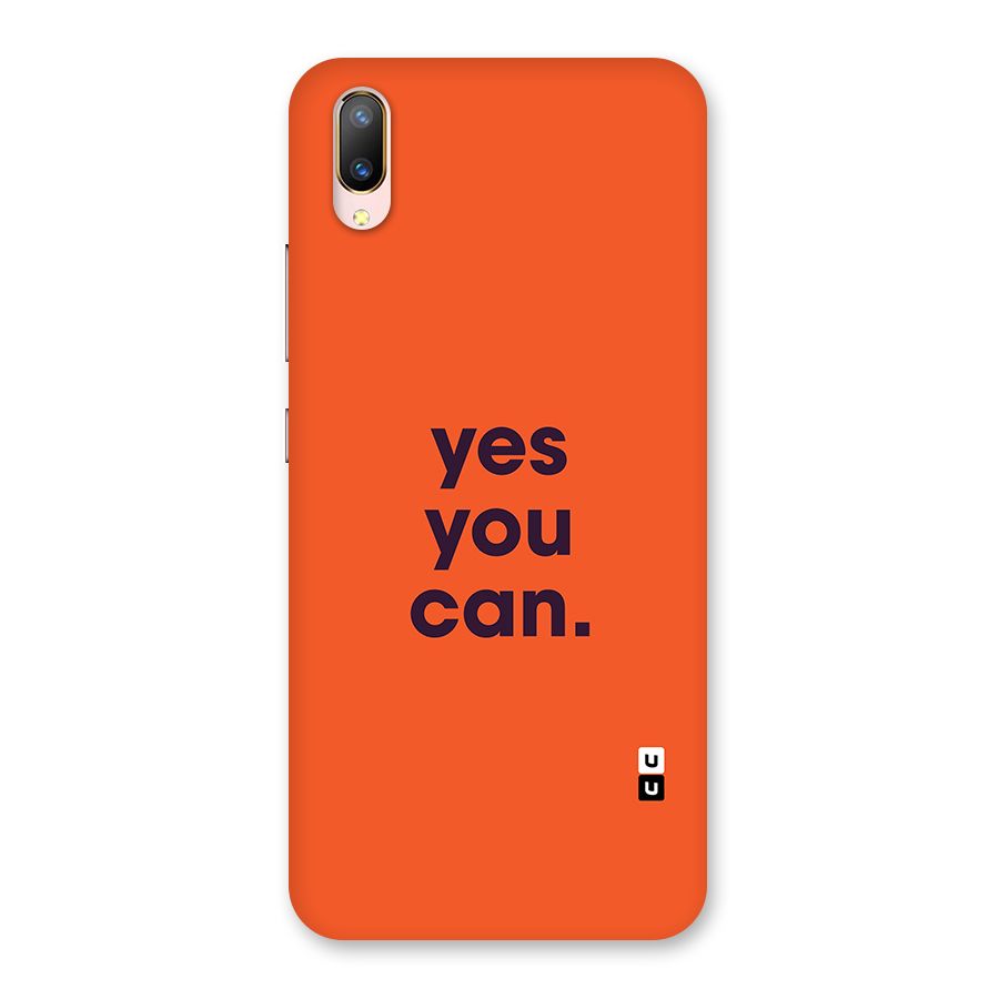Yes You Can Minimal Typography Back Case for Vivo V11 Pro