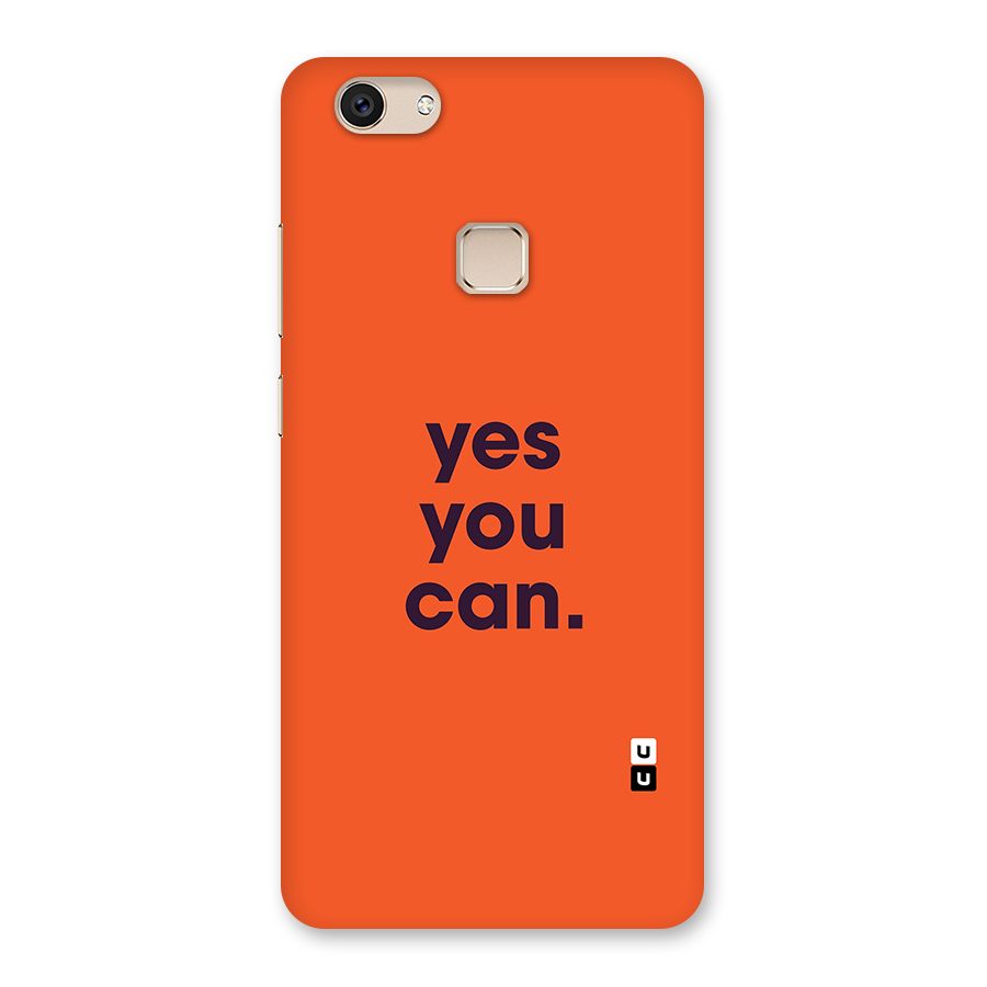 Yes You Can Minimal Typography Back Case for Vivo V7