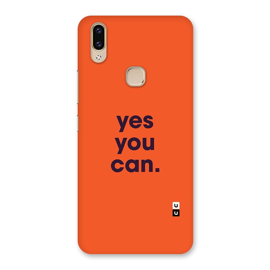 Yes You Can Minimal Typography Back Case for Vivo V9