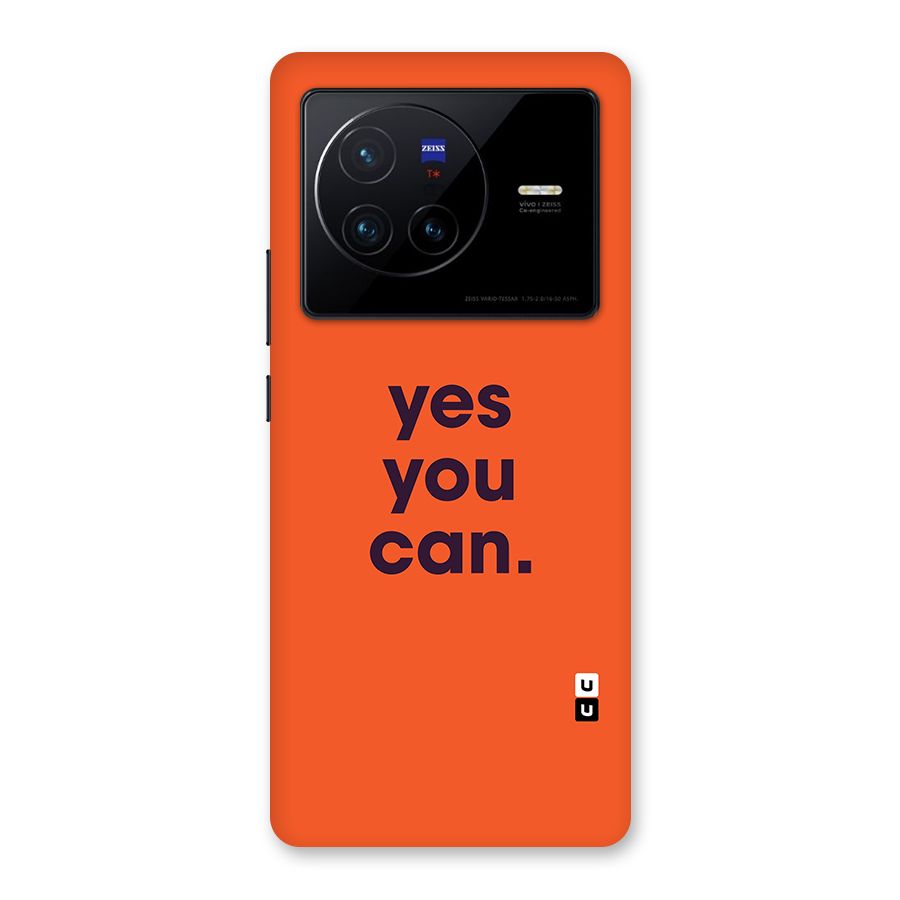 Yes You Can Minimal Typography Back Case for Vivo X80
