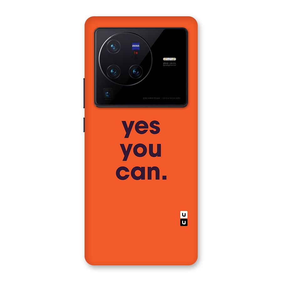 Yes You Can Minimal Typography Back Case for Vivo X80 Pro