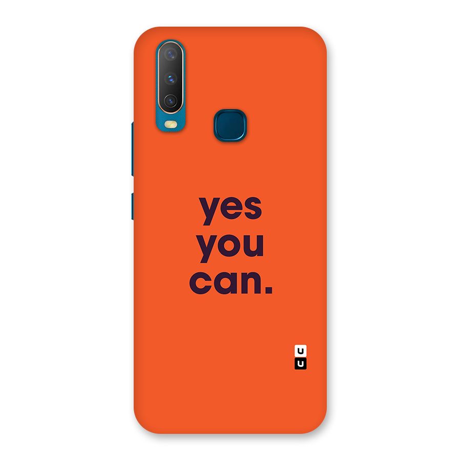 Yes You Can Minimal Typography Back Case for Vivo Y11