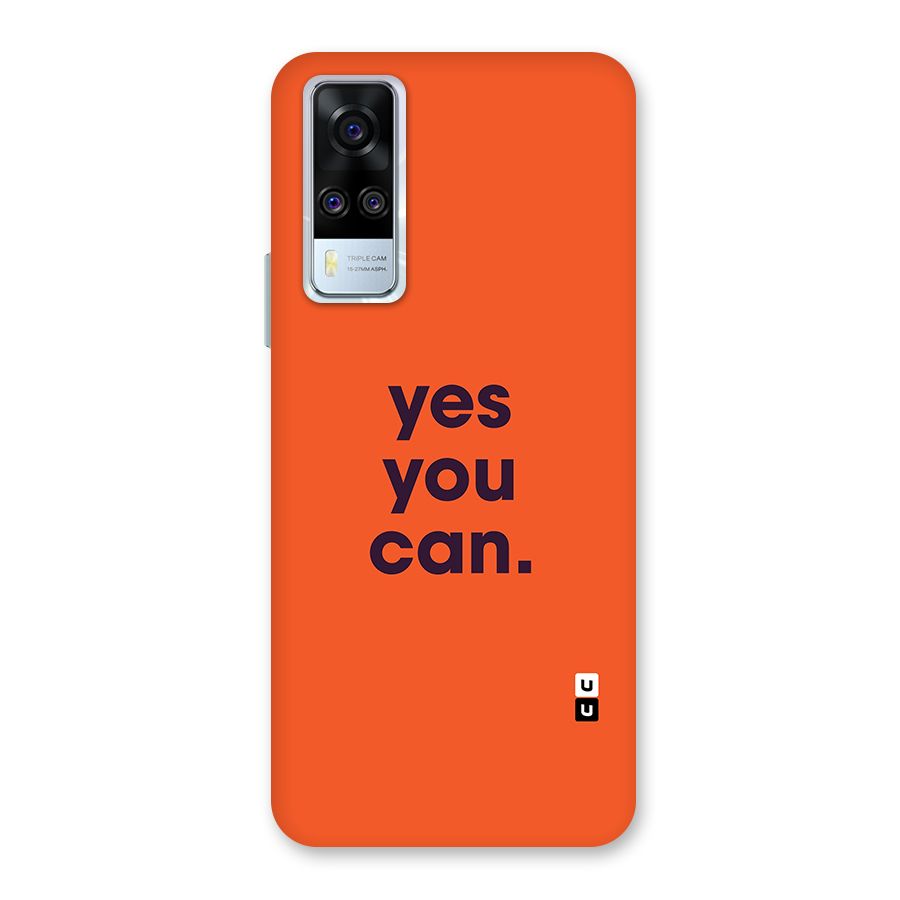 Yes You Can Minimal Typography Back Case for Vivo Y31