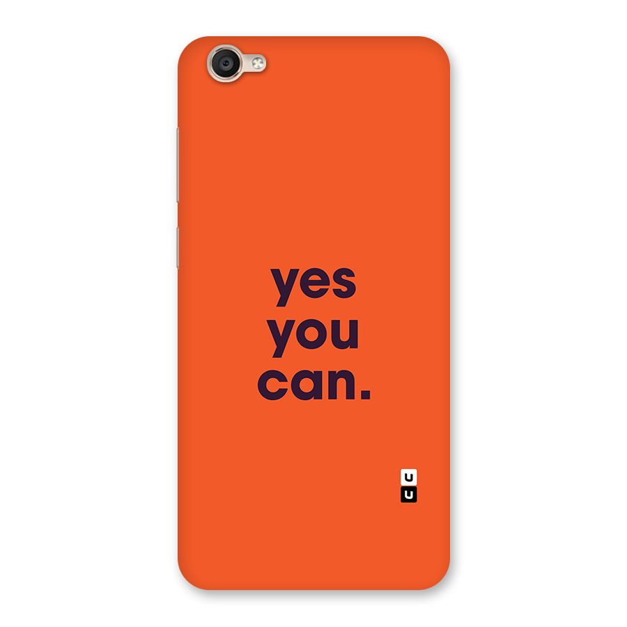 Yes You Can Minimal Typography Back Case for Vivo Y55L
